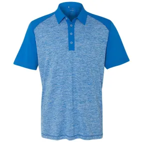 adidas Golf Men's Bright Royal Heather/Bright Royal Heather Block Sport Shirt