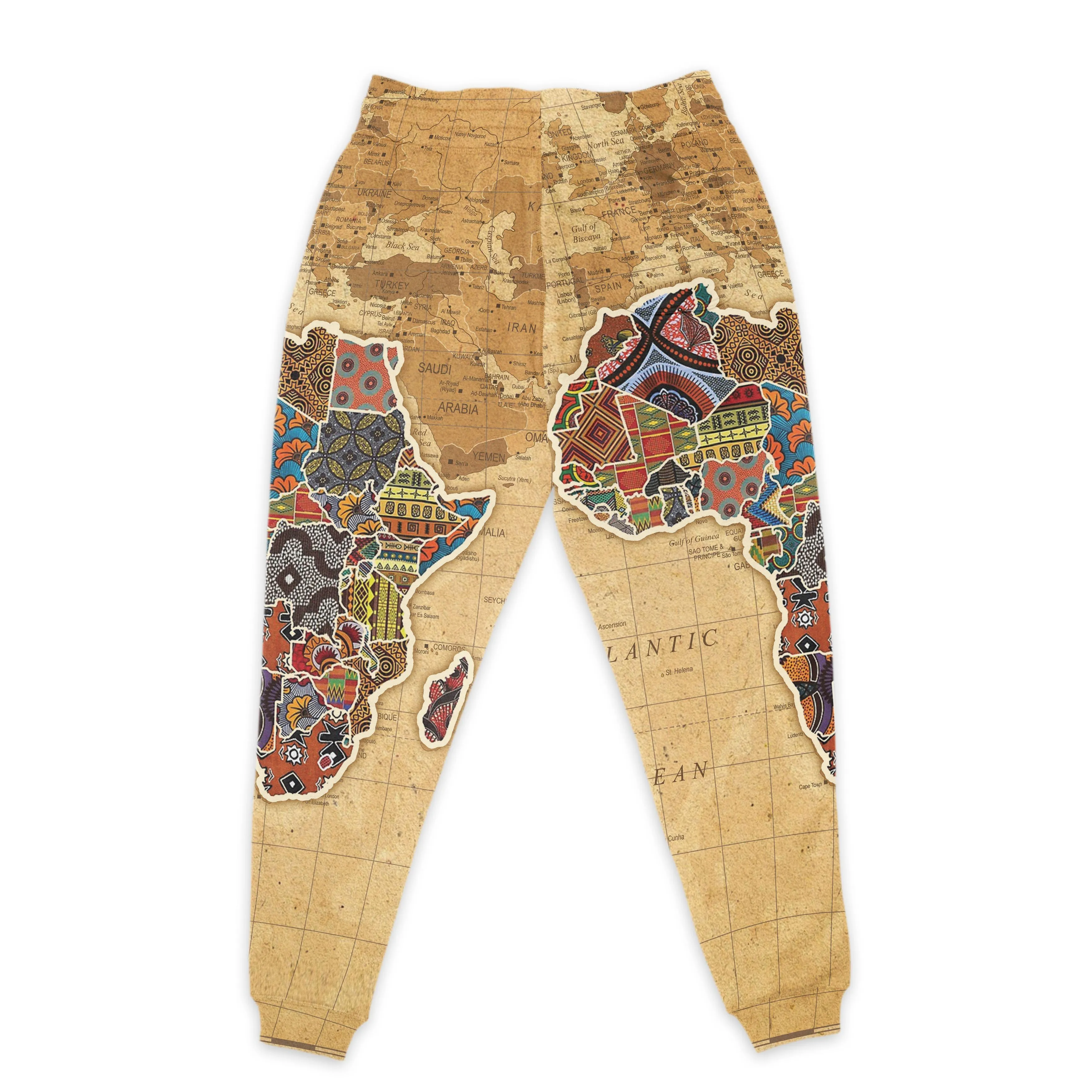 Africa On World Map Joggers