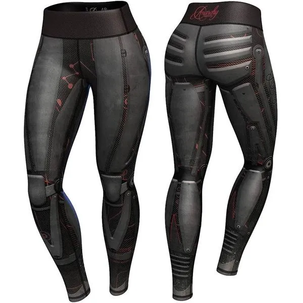 Anarchy Apparel Dark Robota Compression Leggings