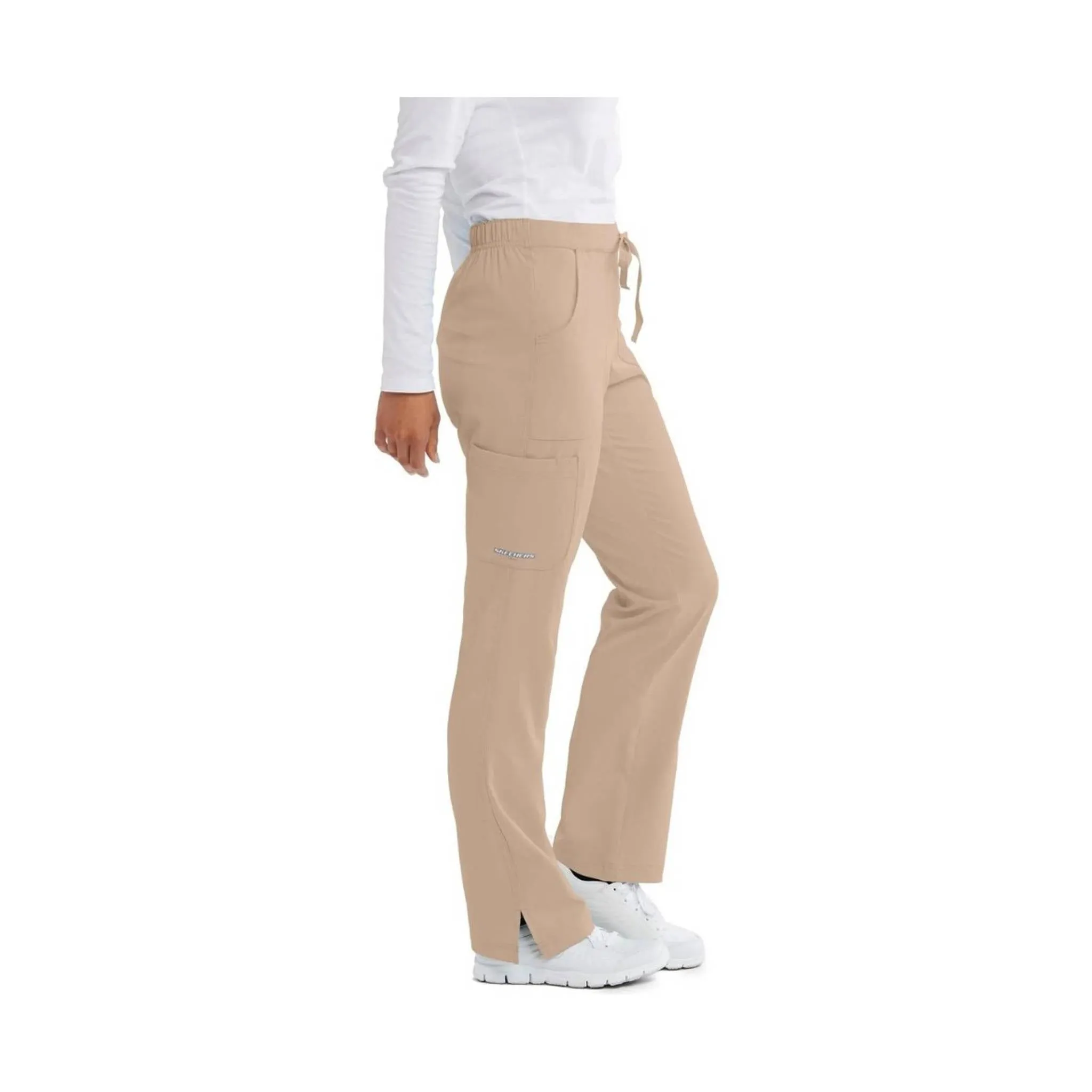 Barco Women's 3 Pocket Reliance Cargo Scrub Pant - New Khaki