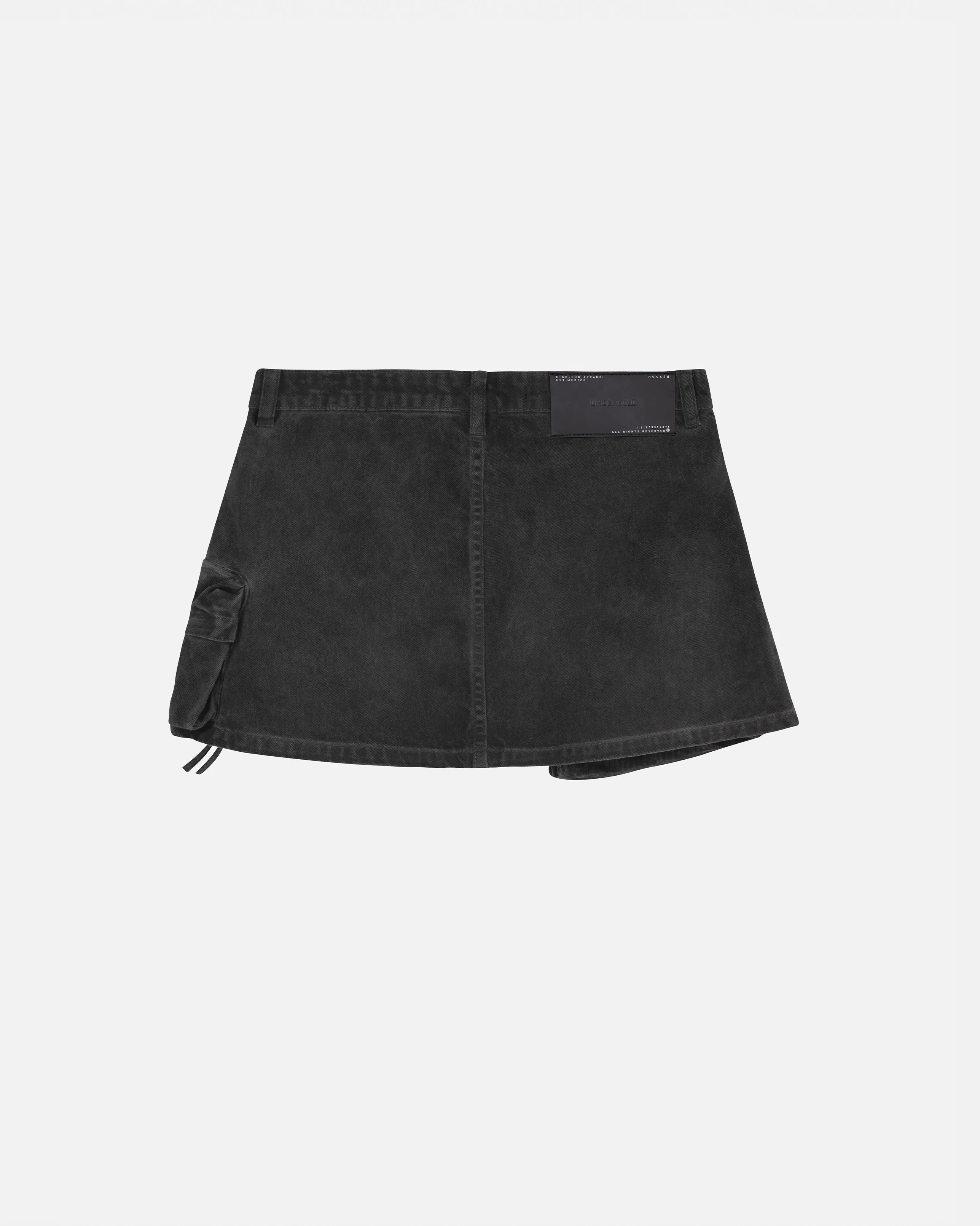 Basics Cargo Skirt Washed Black