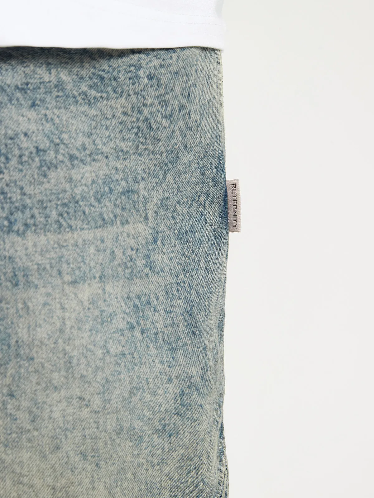 BLEACHED DENIM - BLUE