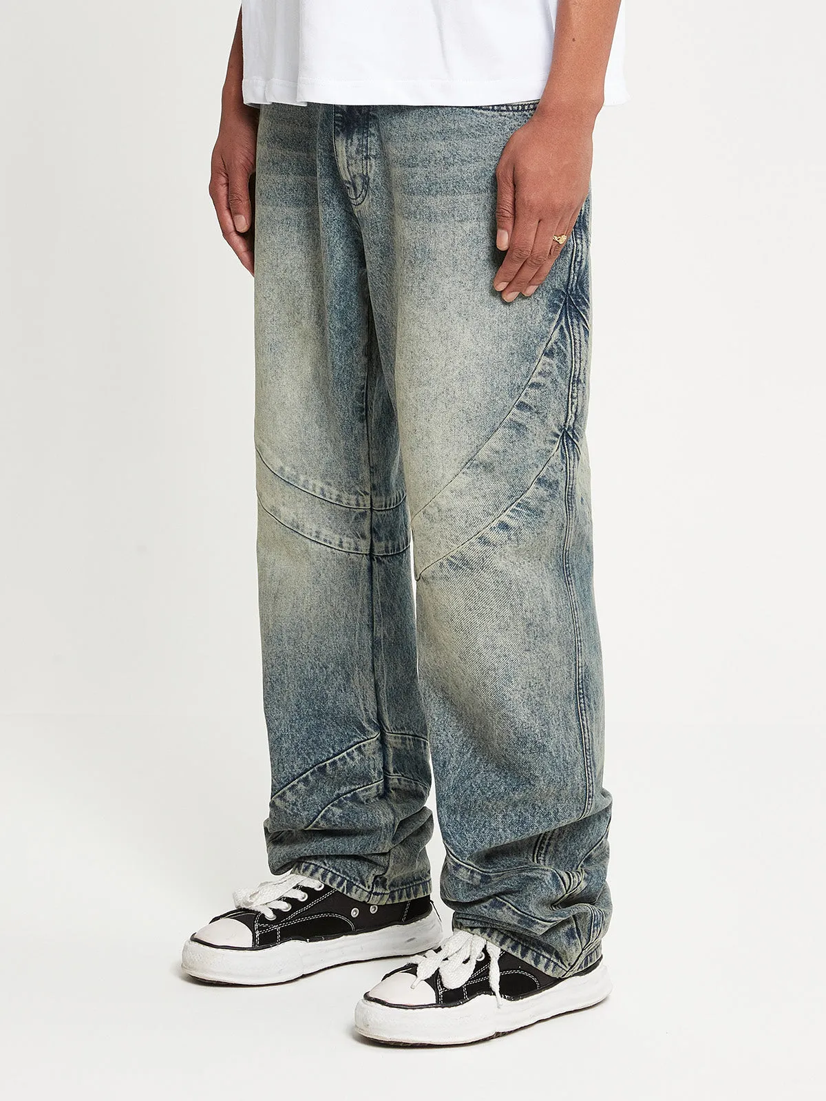 BLEACHED DENIM - BLUE