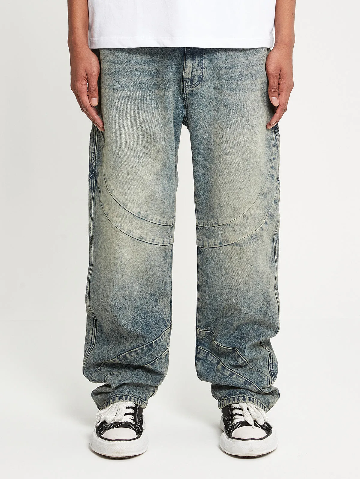 BLEACHED DENIM - BLUE