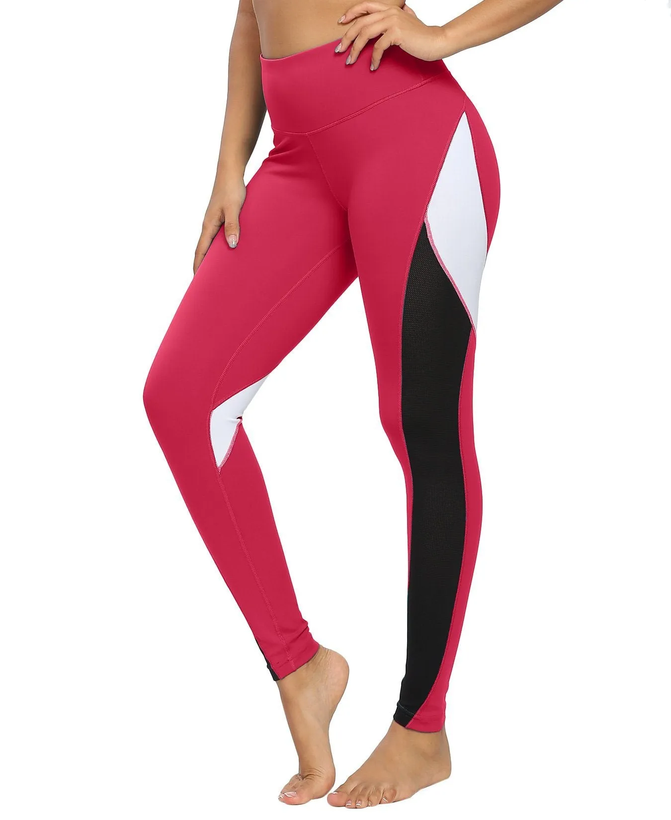 Blocking Mesh Color Leggings