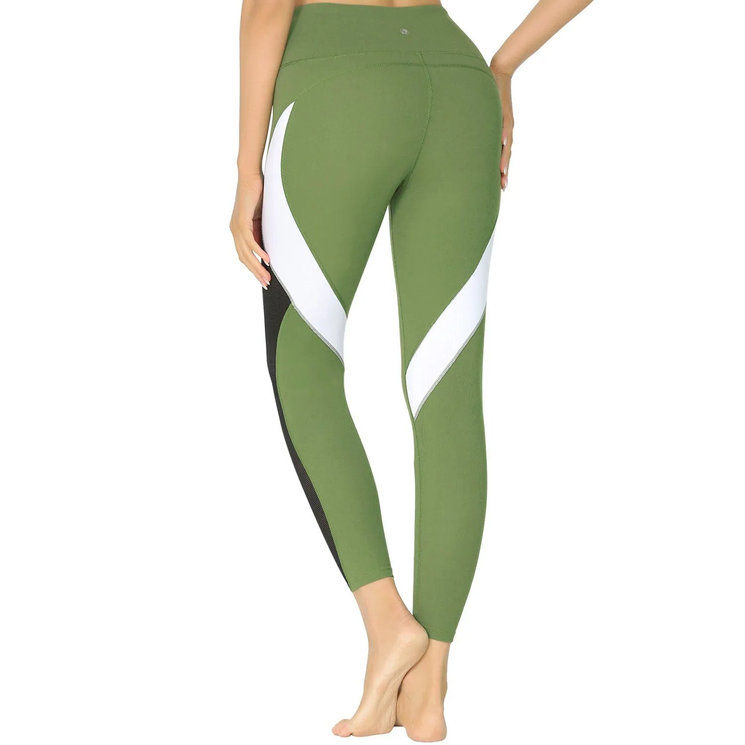 Blocking Mesh Color Leggings