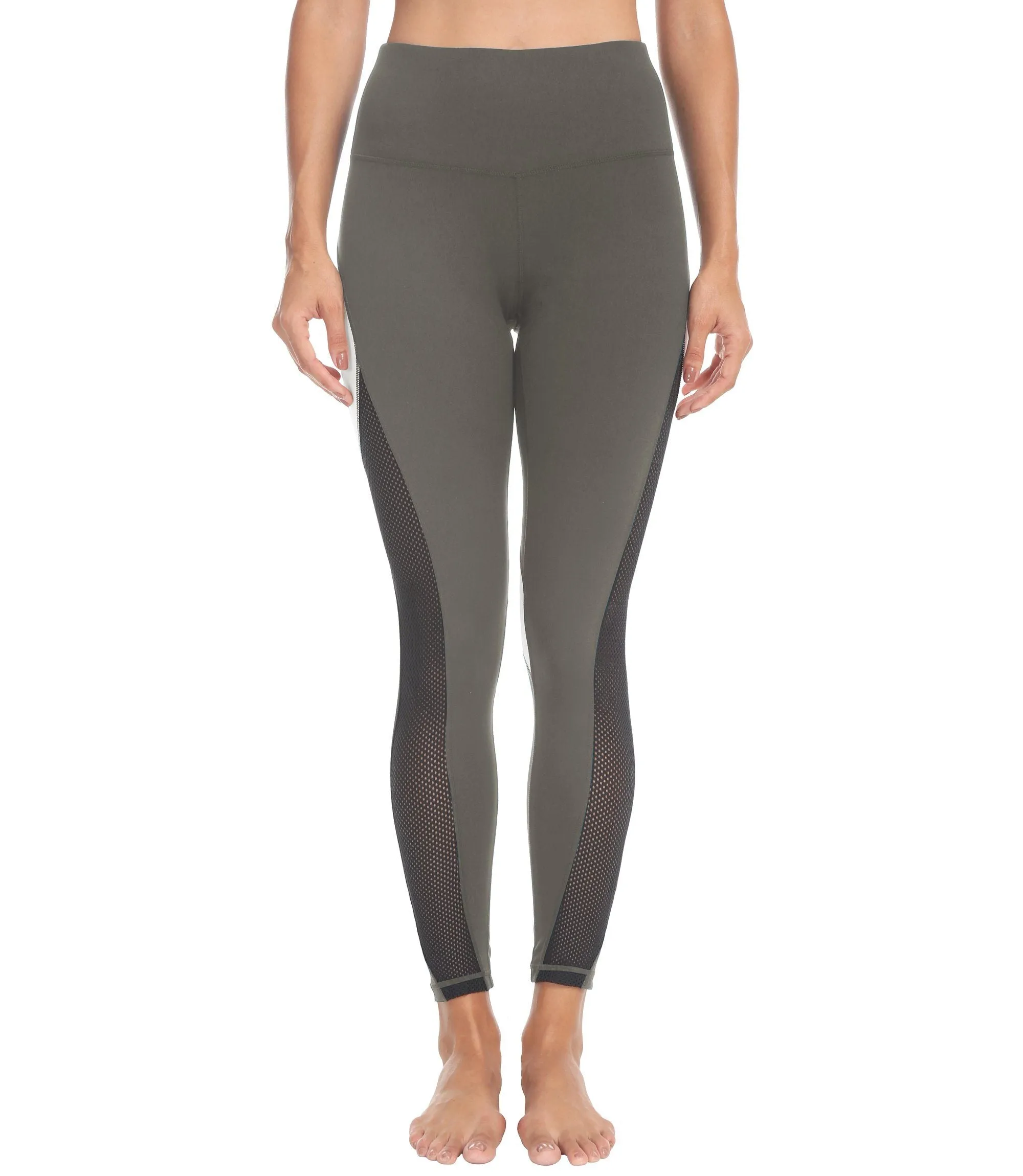 Blocking Mesh Color Leggings