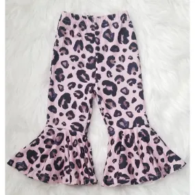 Blush Leopard Bell Bottoms