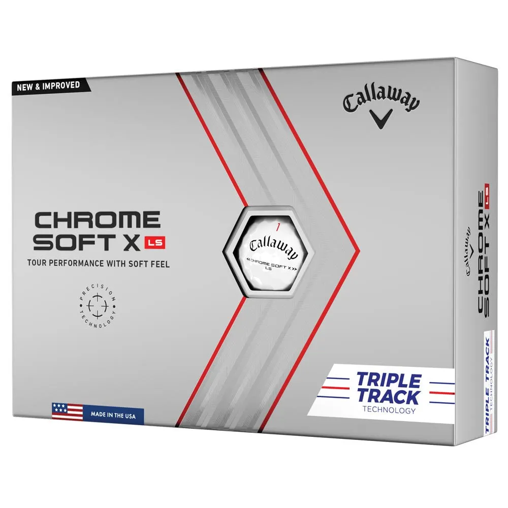 Callaway Chrome Soft X LS Triple Track '22 Golf Balls - Dozen