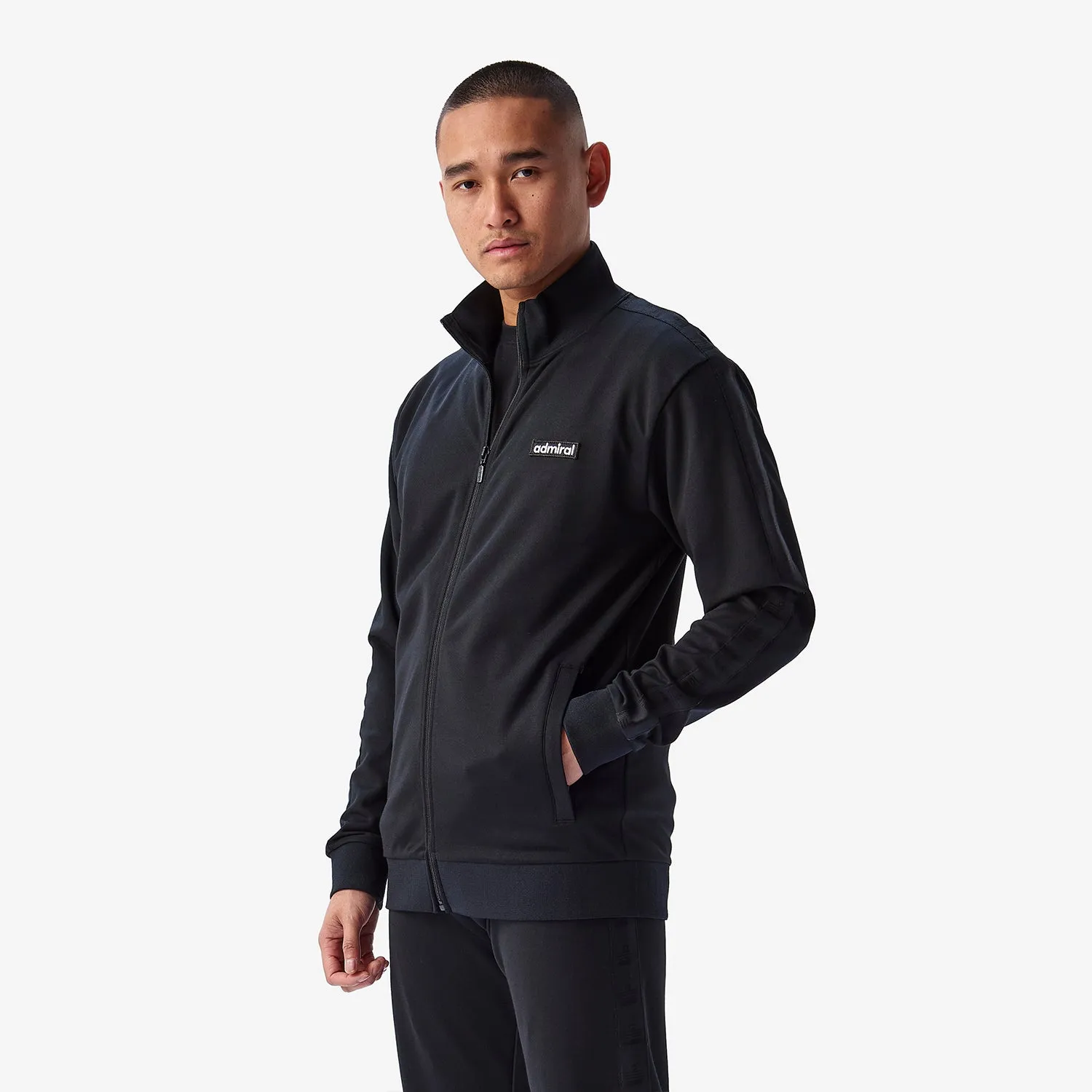 Coles Repeat Tape Track Top - Black