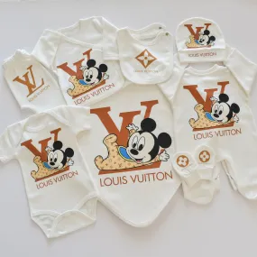 Cute Mickey and Minnie Newborn Baby Set