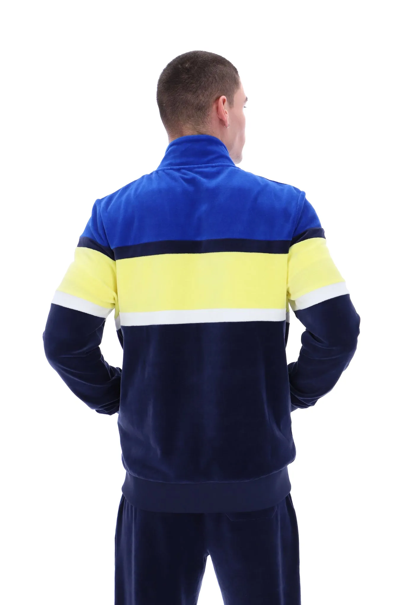 Decker Colour Blocked Velour Track Top