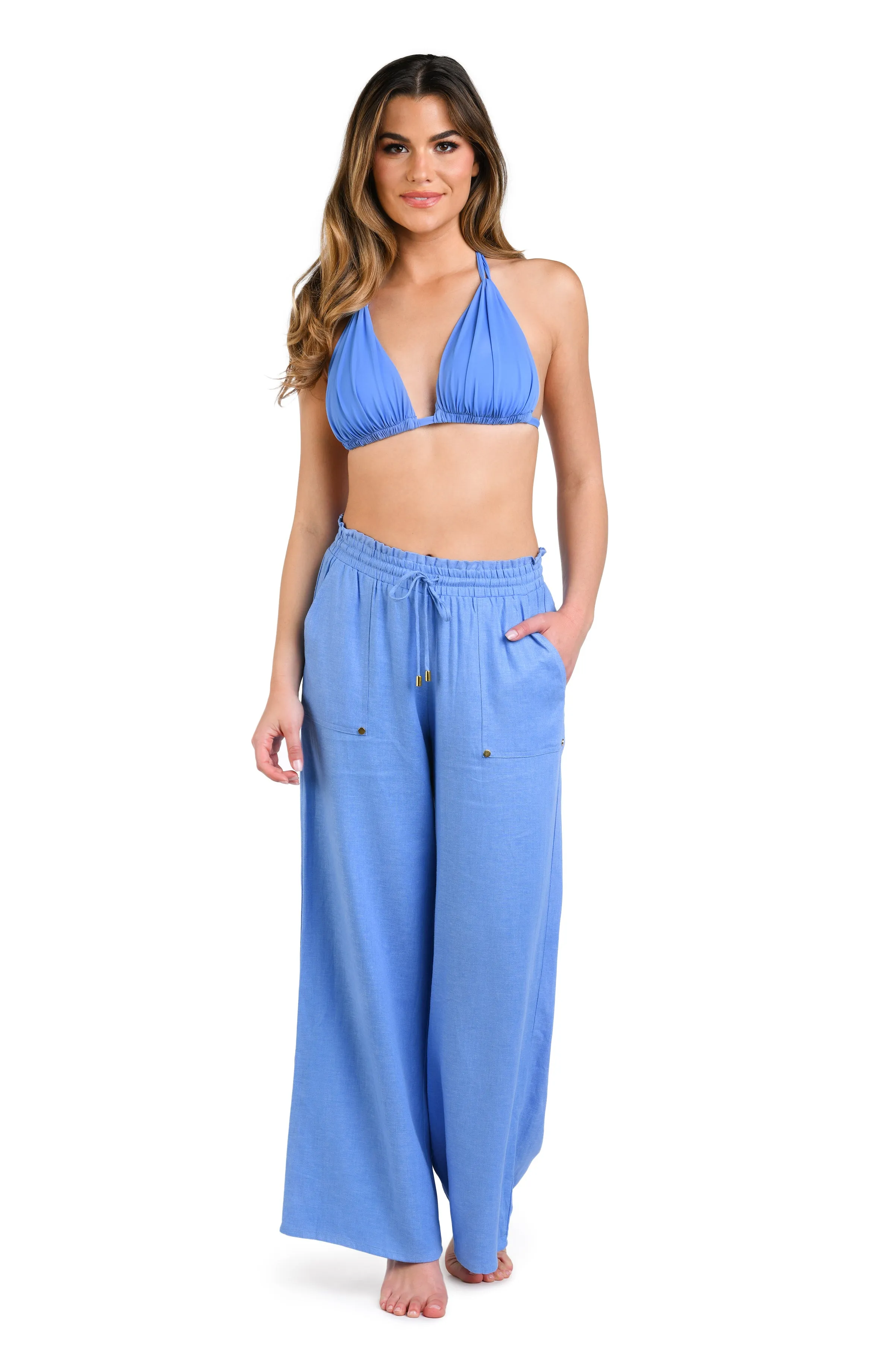 Delphine Coast Palazzo Pant Cover Up