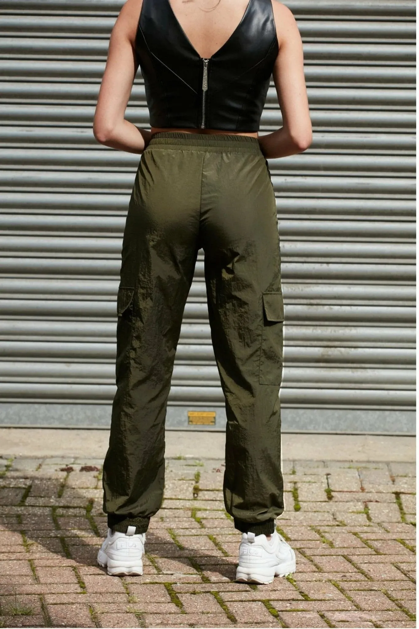 Double Second Khaki Cargo Trousers