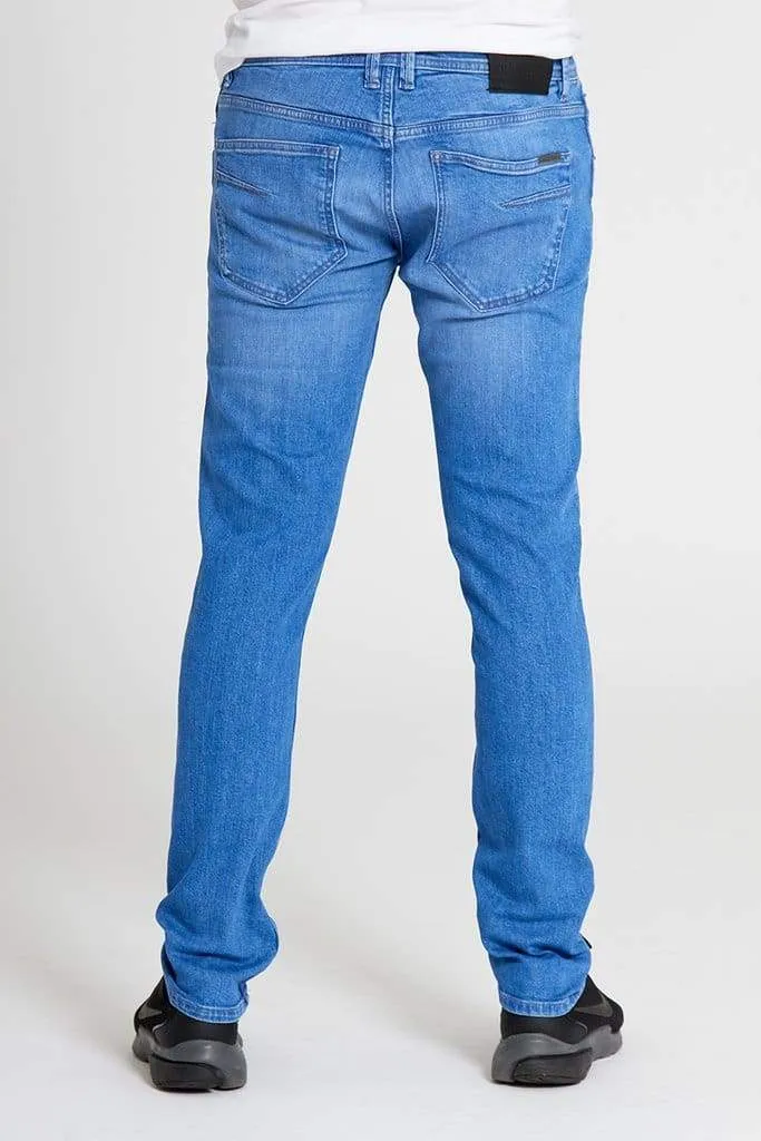 GAMMA Slim Fit Jeans In Intense Blue Wash