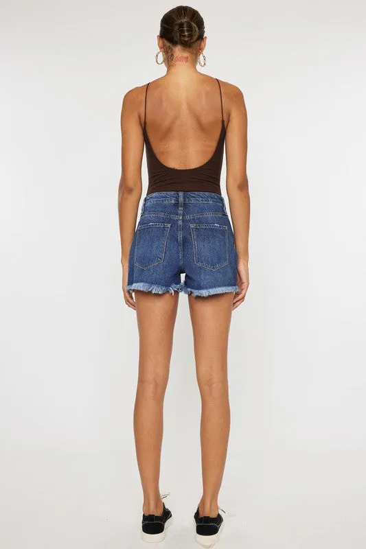 HIGH RISE MOM SHORTS