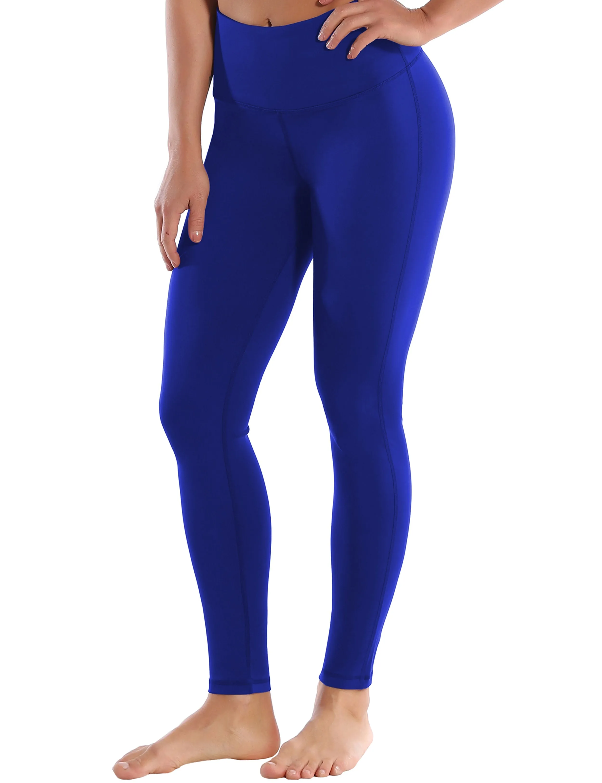 High Waist Side Line yogastudio Pants navy_yogastudio