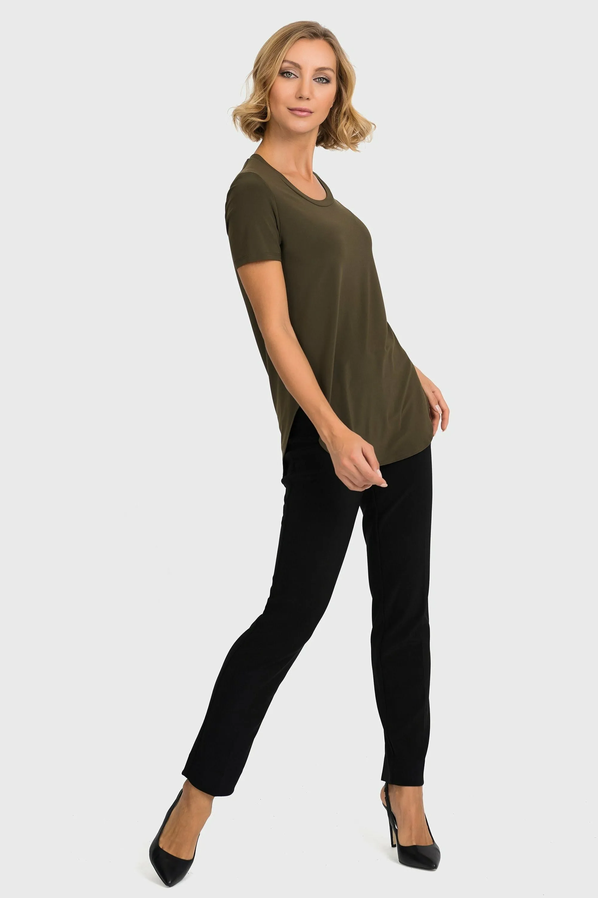 Joseph Ribkoff Rounded Hem Tunic Tee - Style 183220