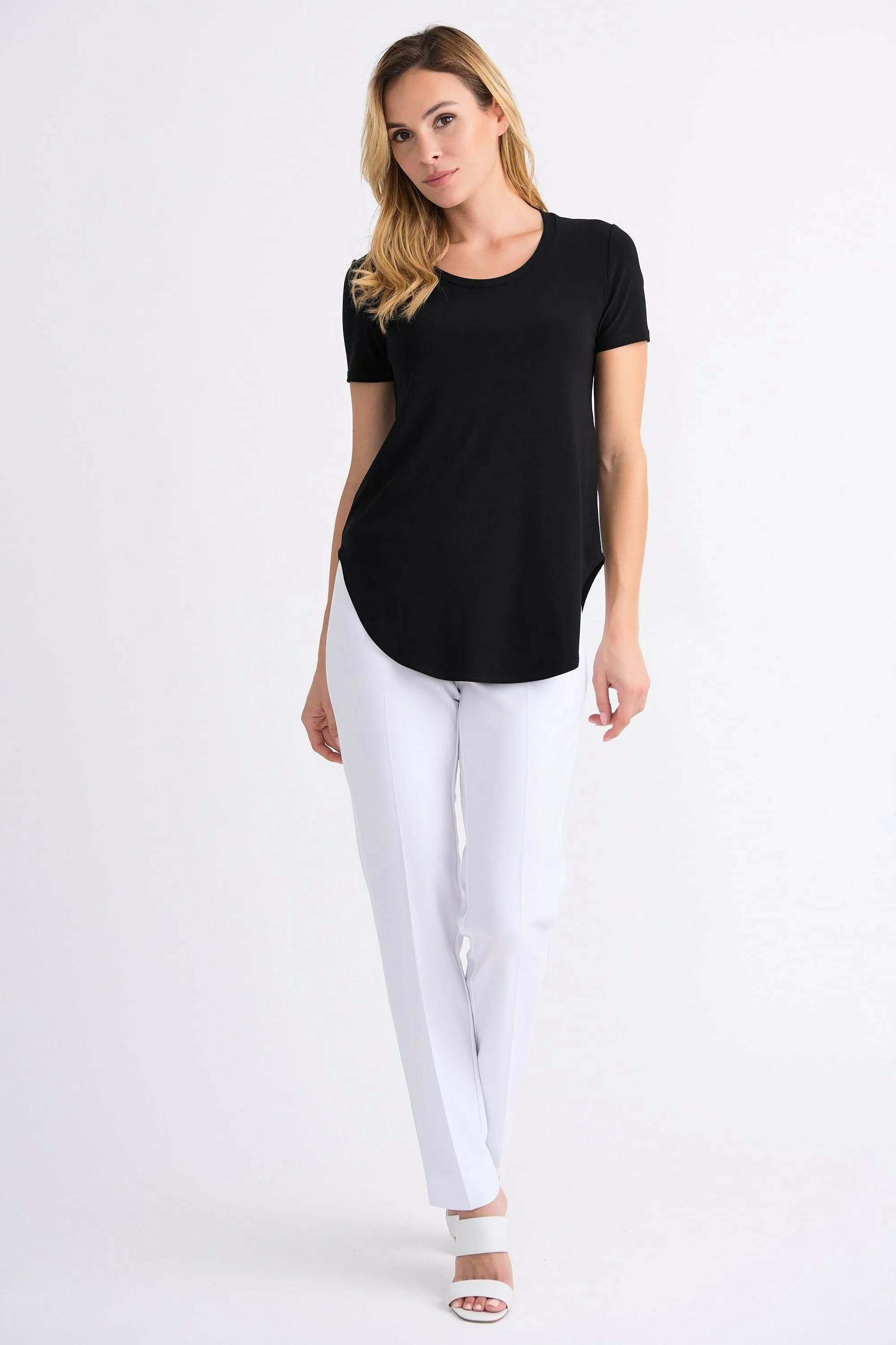 Joseph Ribkoff Rounded Hem Tunic Tee - Style 183220