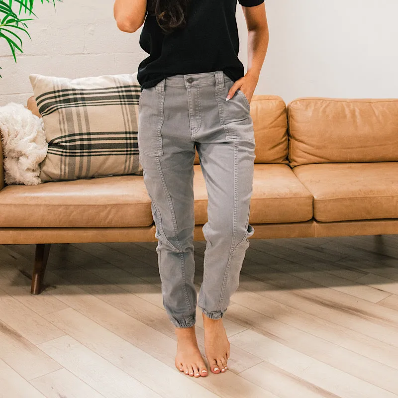 KanCan Dina Gray Jogger Jeans