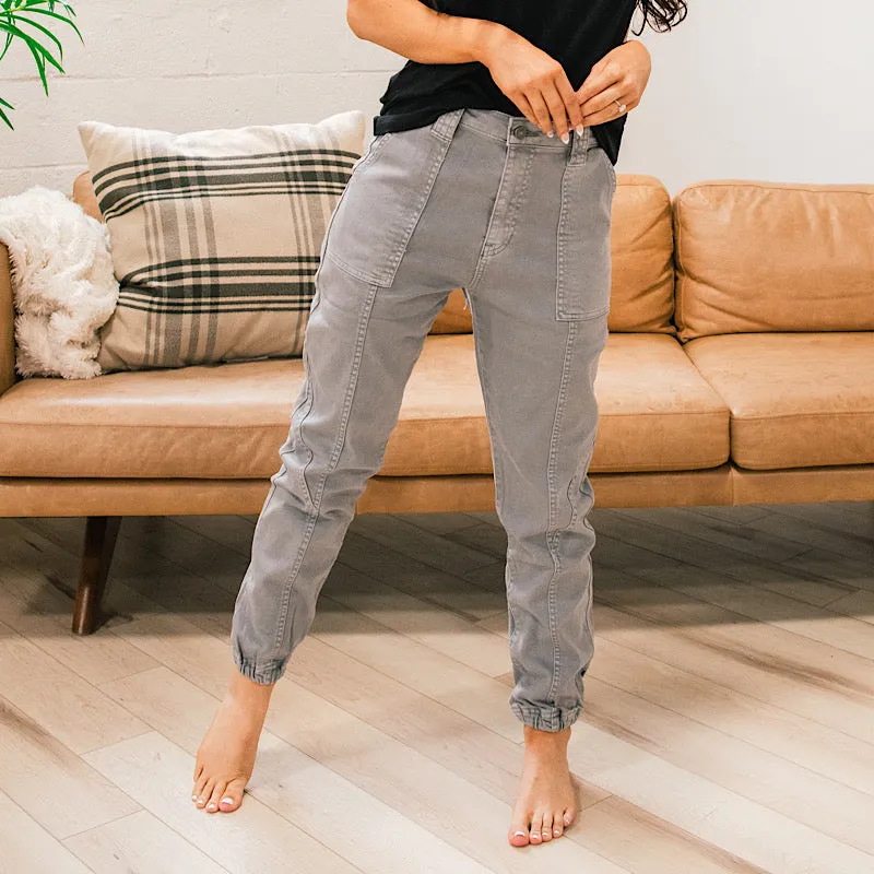 KanCan Dina Gray Jogger Jeans