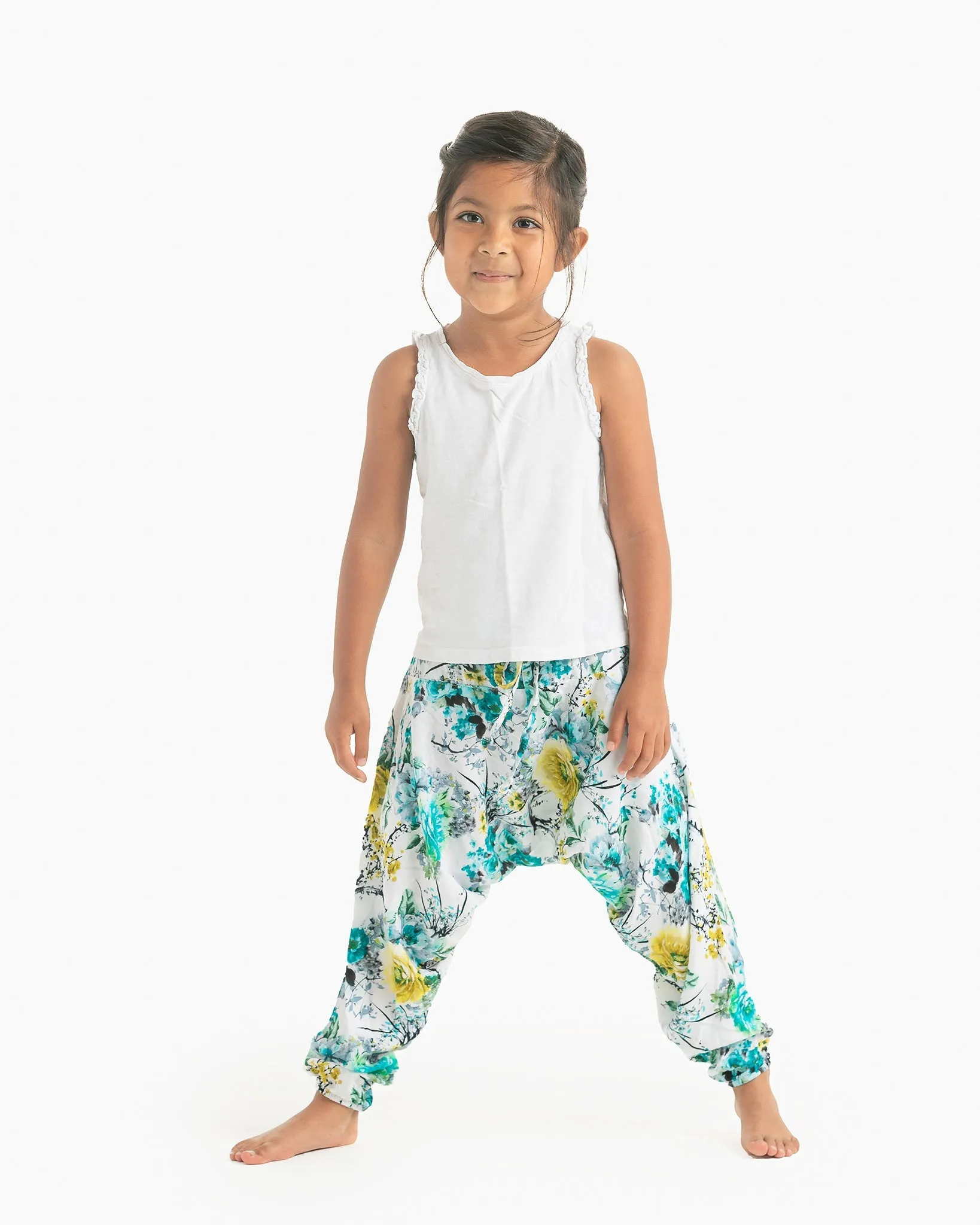 Kids Flower Harem Pants