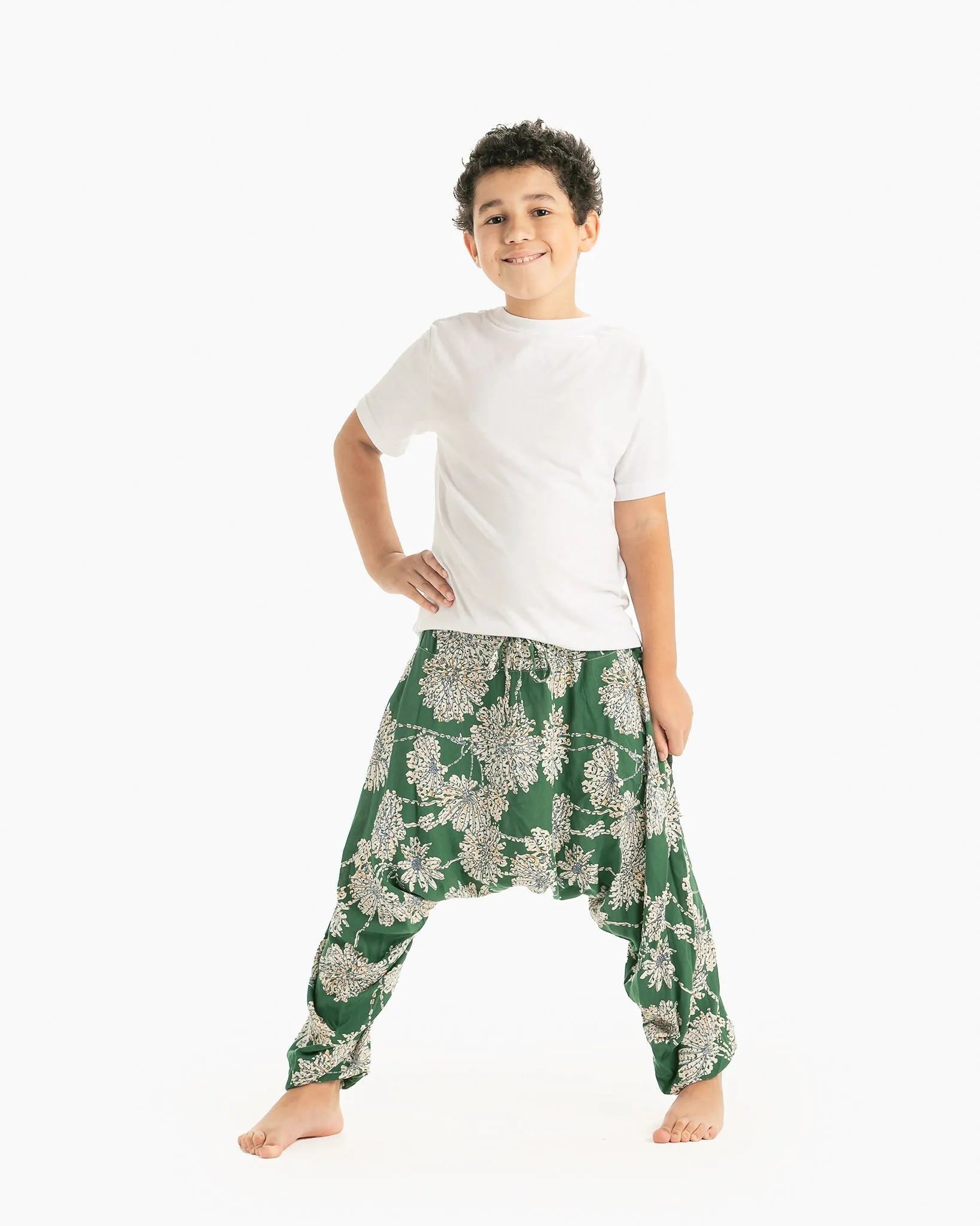 Kids Flower Harem Pants