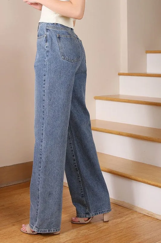 Light Denim Mom Jeans