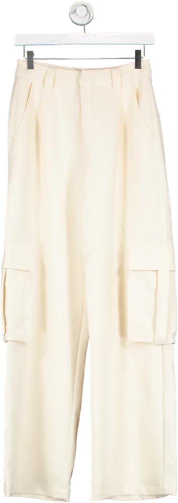 ME EM Cream Willa Cargo Pant UK 8