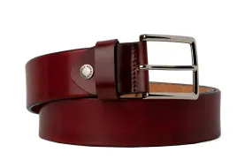 Men's Leather Sport Belt - Oxblood