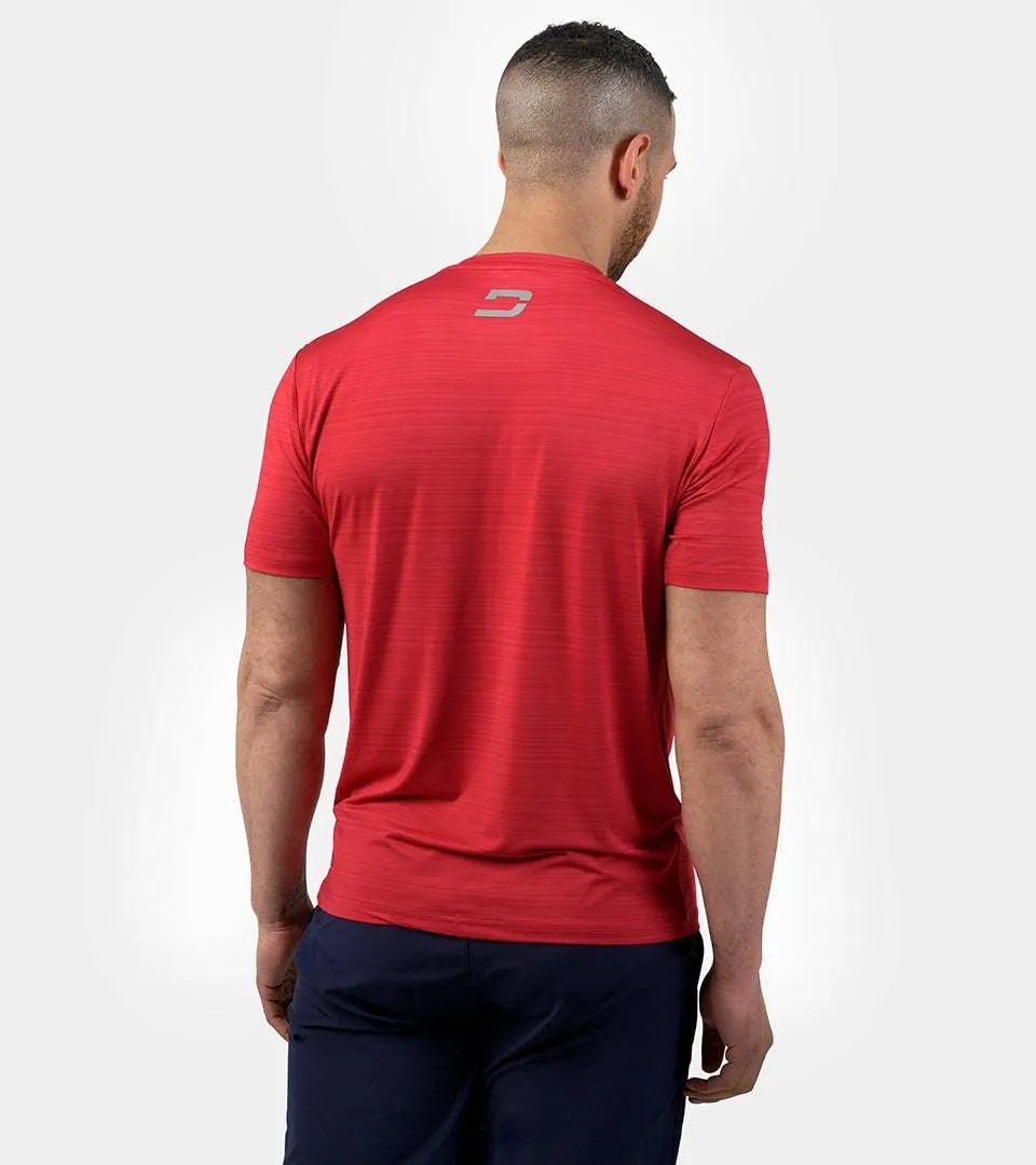 MEN'S MICRO SPORT T-SHIRT - RED