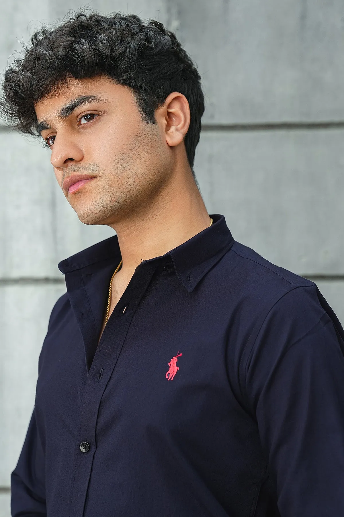 Navy blue Casual Shirt