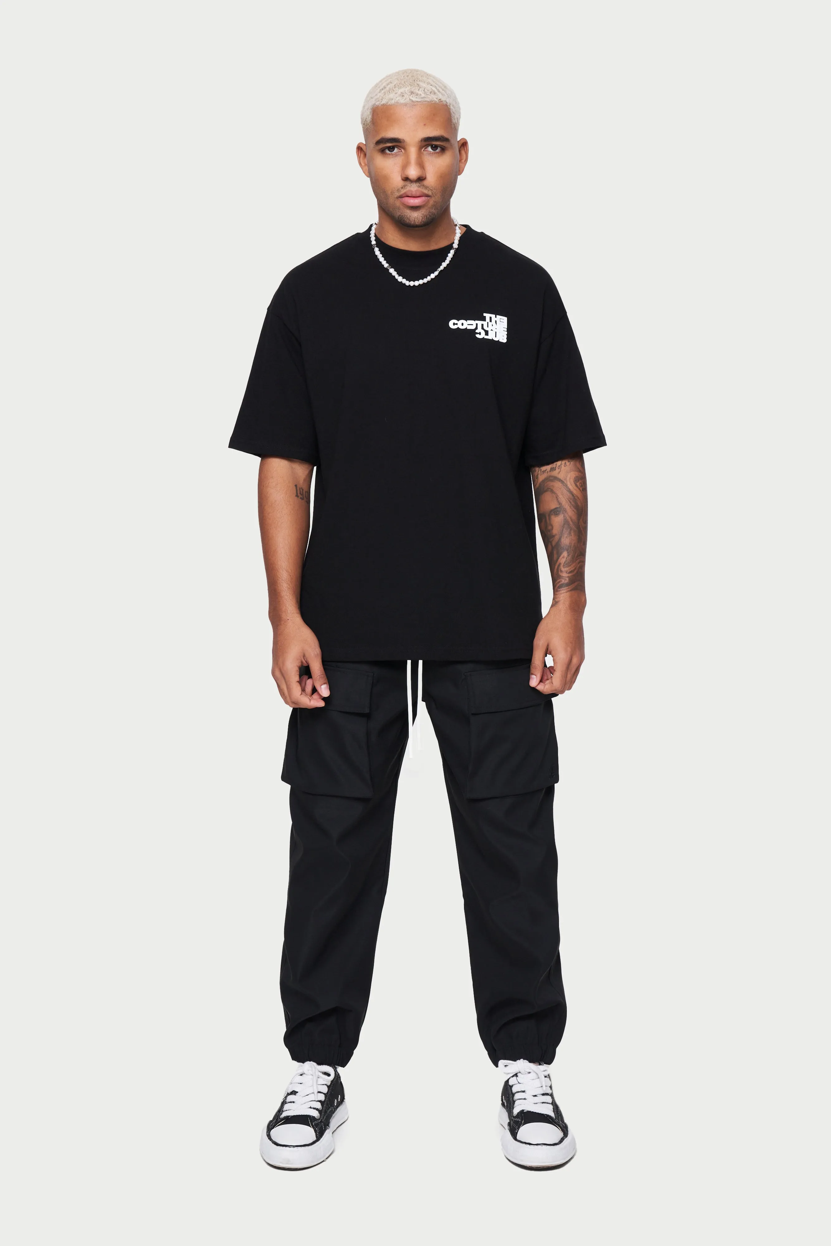 OVERSIZED POCKET CARGOS - BLACK