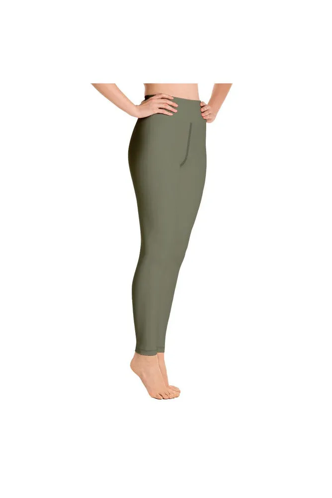 Pepper Stem Green Yoga Leggings