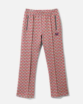 Poly Jacquard Track Pant - Flower