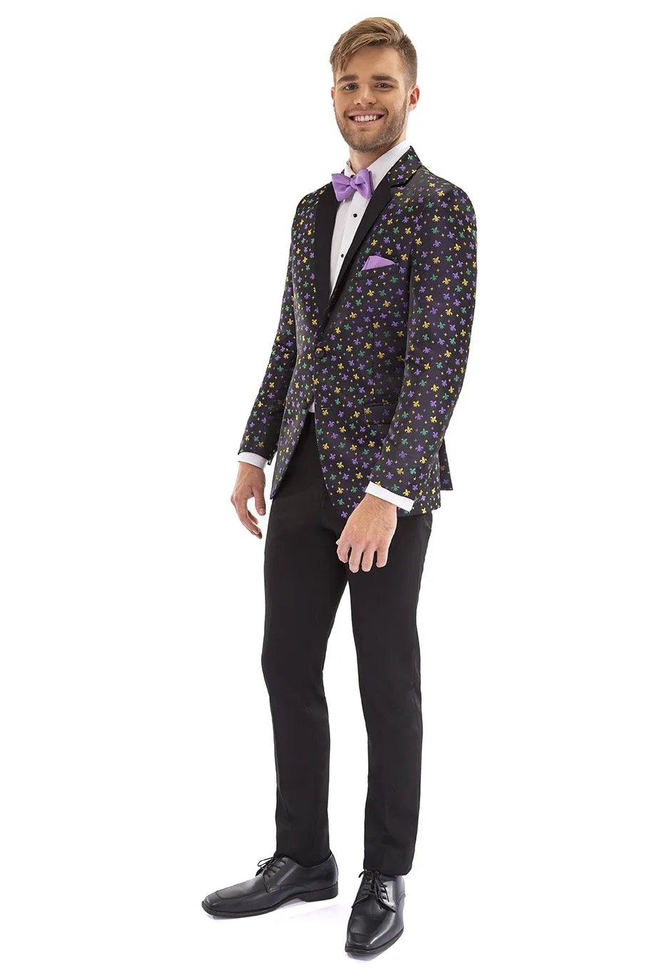 "Fleur de lis" Mardi Gras Tuxedo Jacket (Separates)