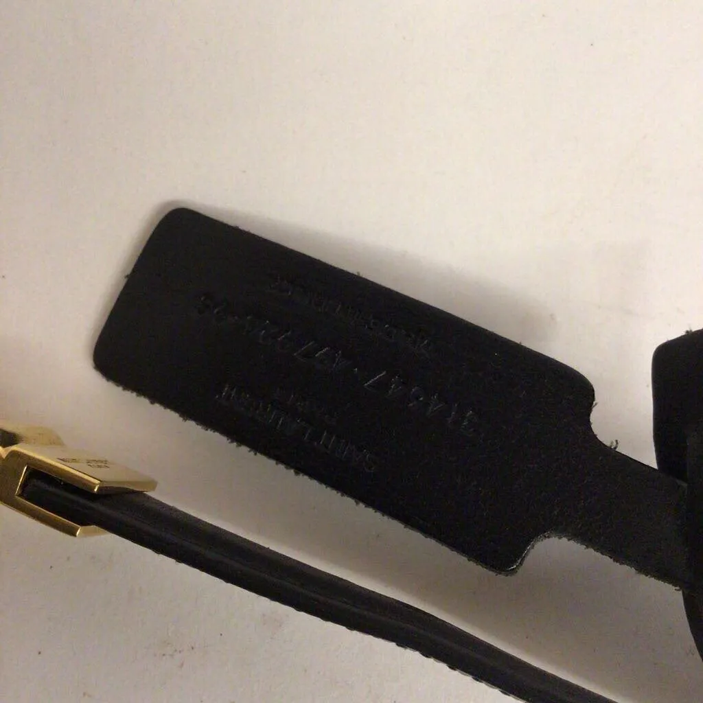 Saint Laurent Leather Track Link Belt