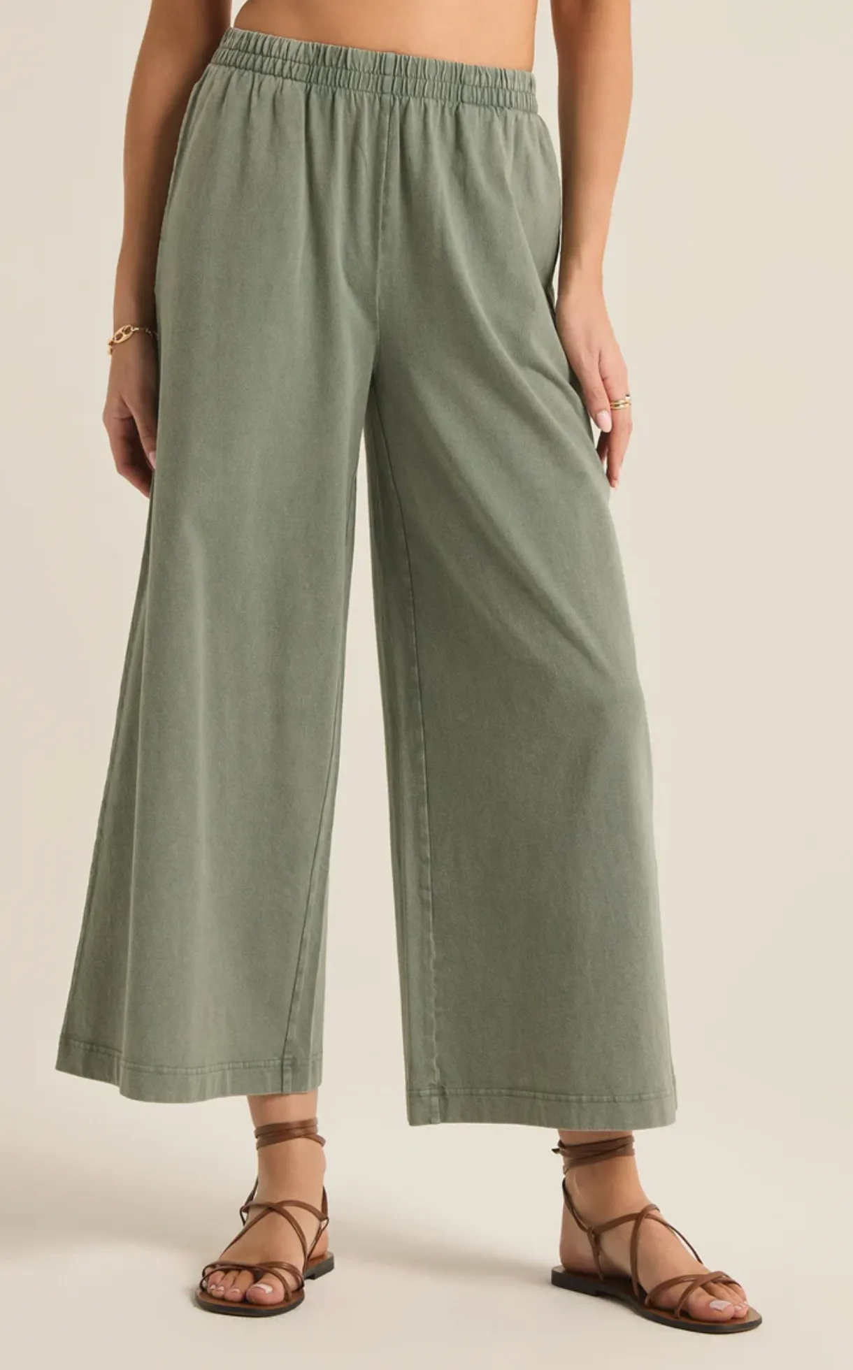 Scout Cotton Jersey Pocket Pant | Palm Green