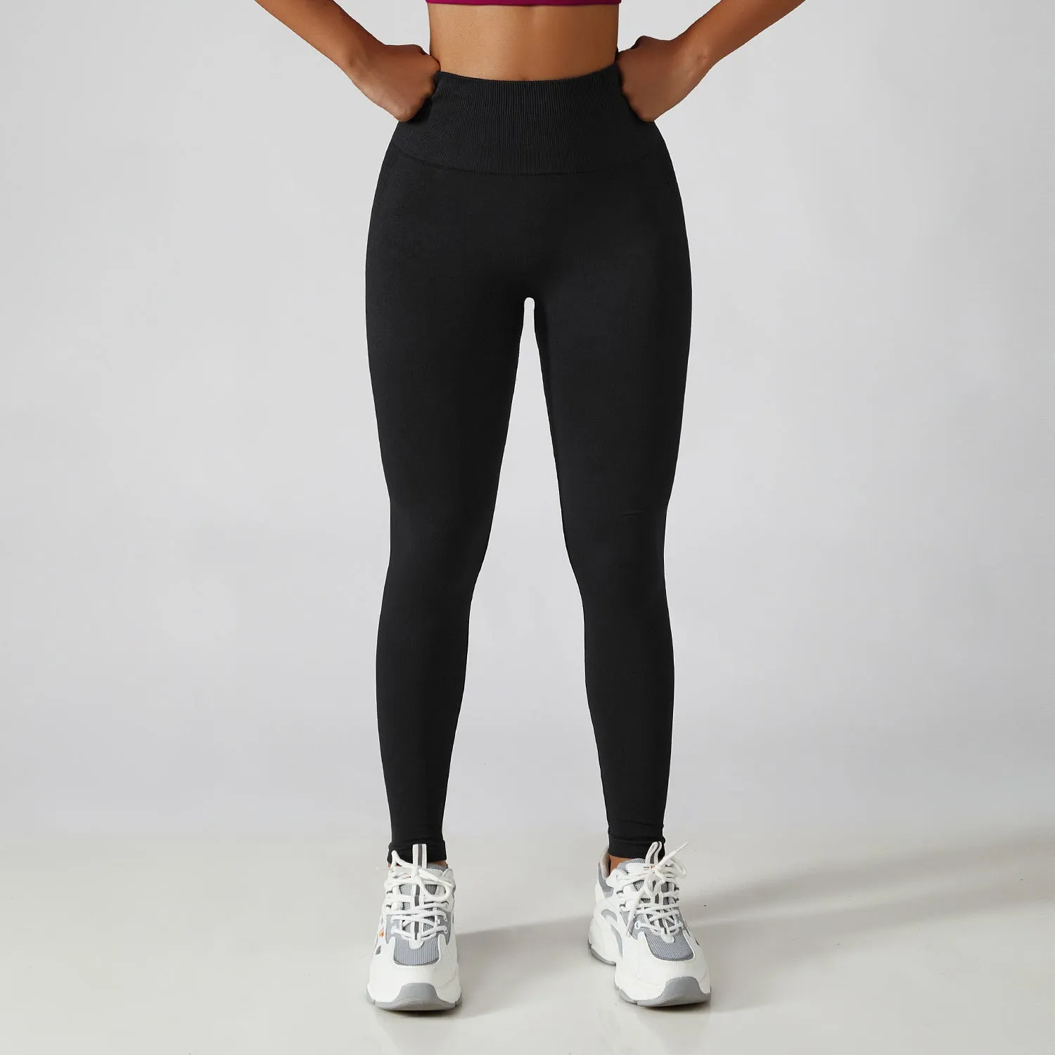 Seamless Breathable Scrunch Butt Tummy Control Leggings