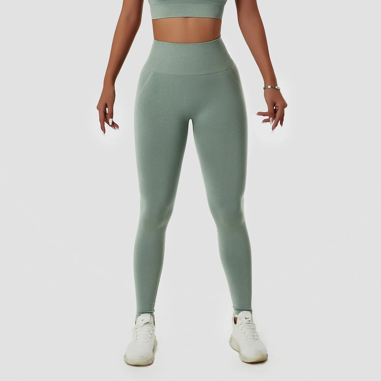 Seamless Breathable Scrunch Butt Tummy Control Leggings