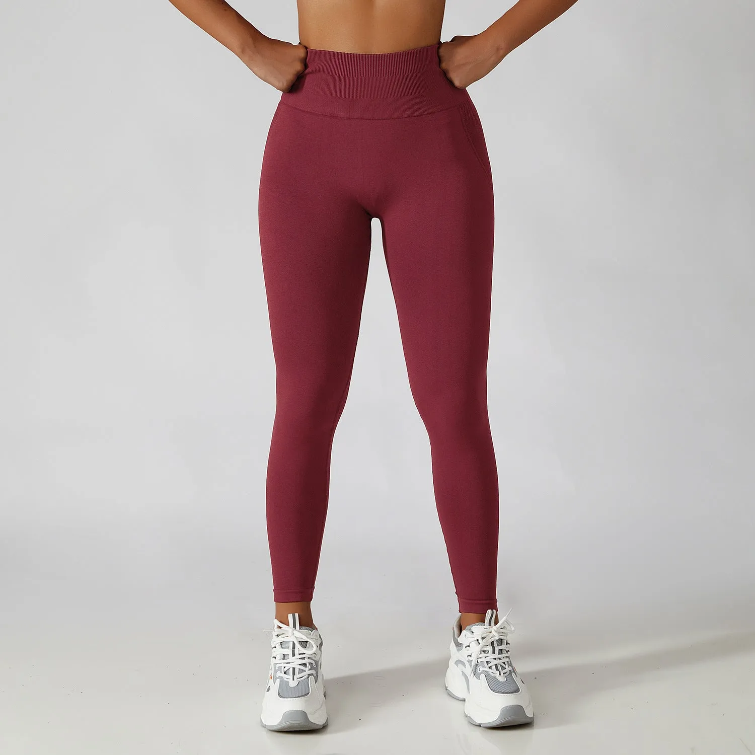 Seamless Breathable Scrunch Butt Tummy Control Leggings