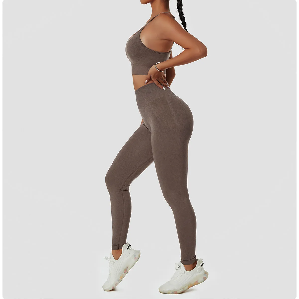 Seamless Breathable Scrunch Butt Tummy Control Leggings