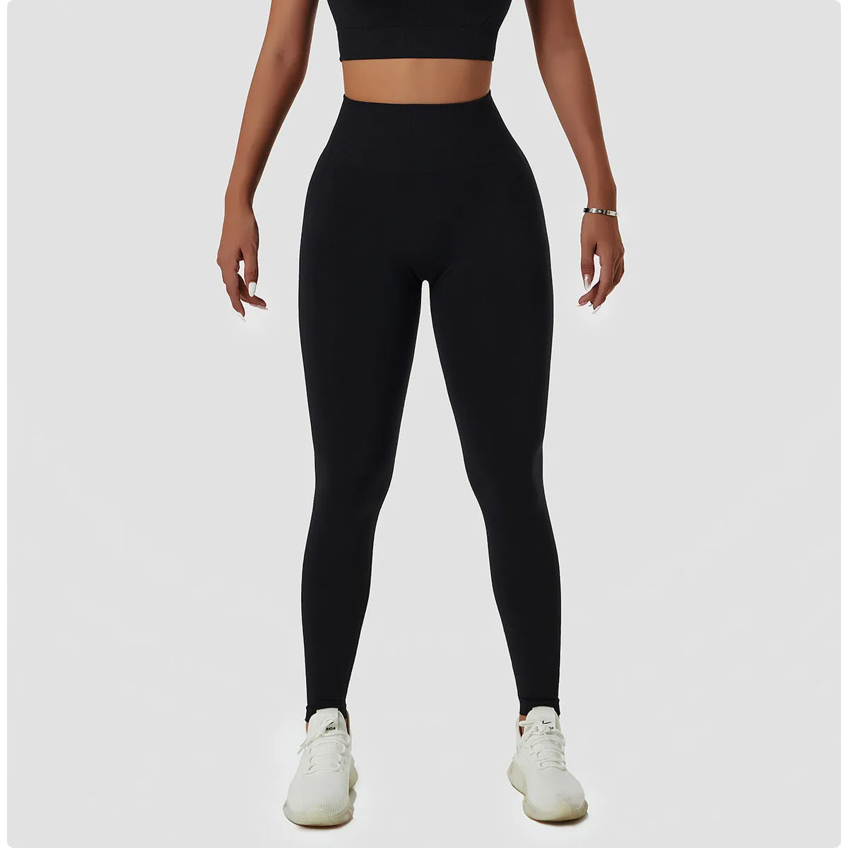 Seamless Breathable Scrunch Butt Tummy Control Leggings