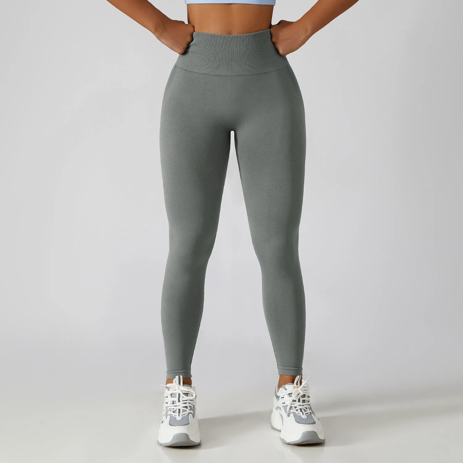 Seamless Breathable Scrunch Butt Tummy Control Leggings