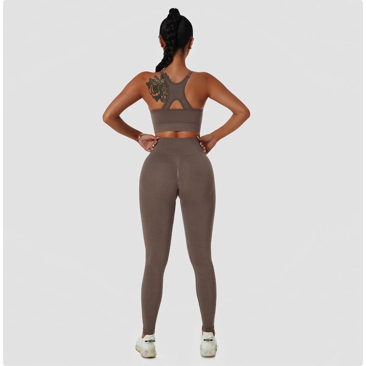 Seamless Breathable Scrunch Butt Tummy Control Leggings