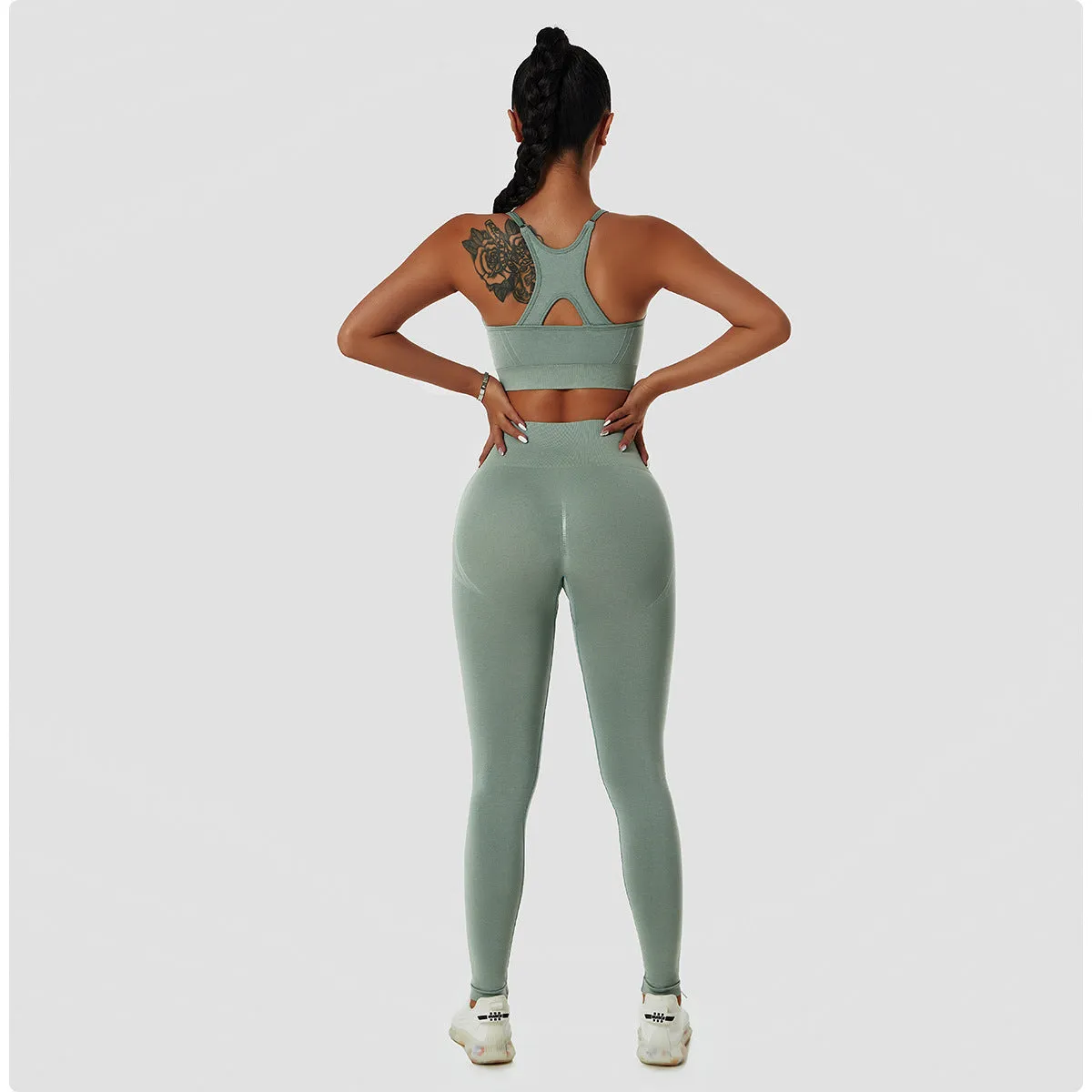 Seamless Breathable Scrunch Butt Tummy Control Leggings