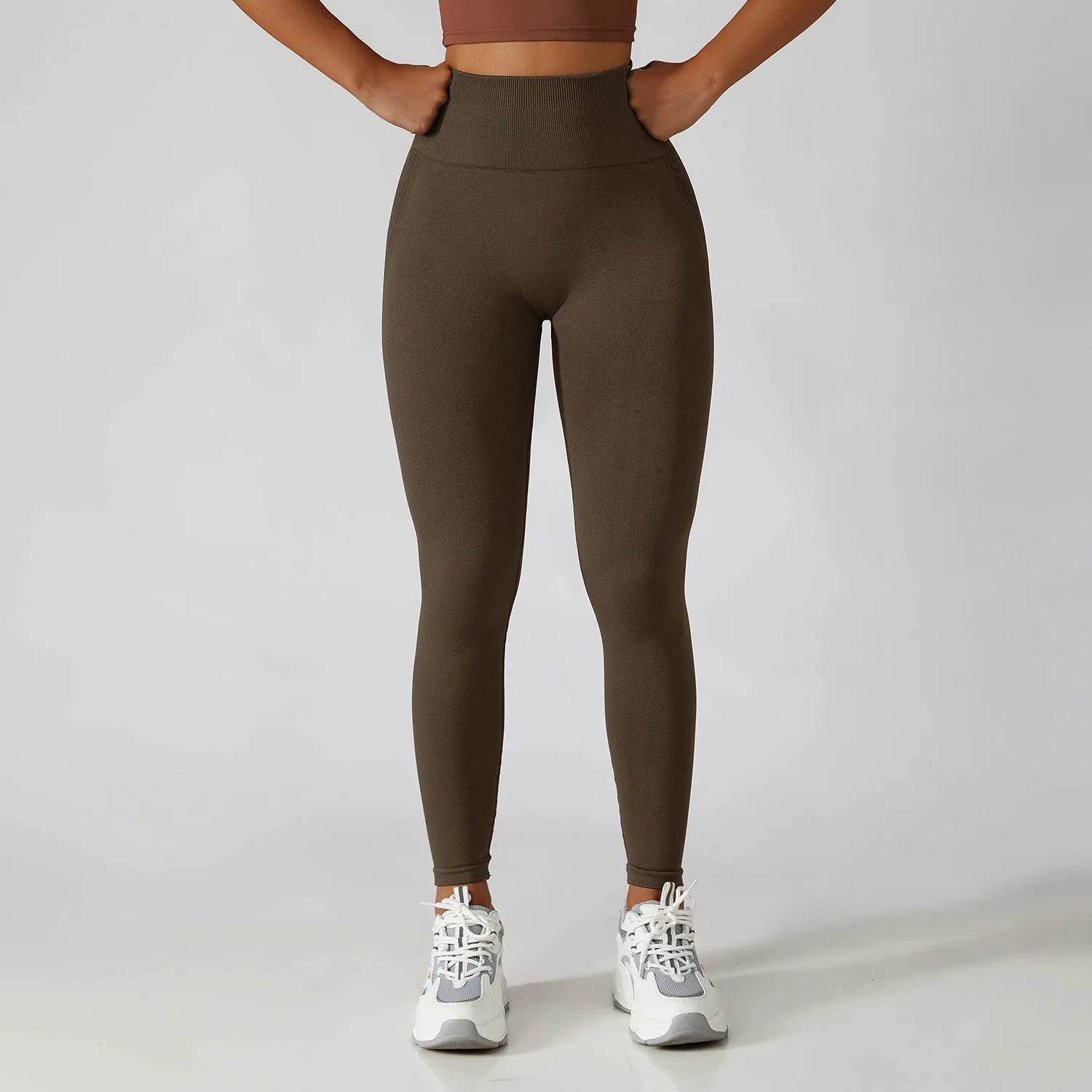 Seamless Breathable Scrunch Butt Tummy Control Leggings