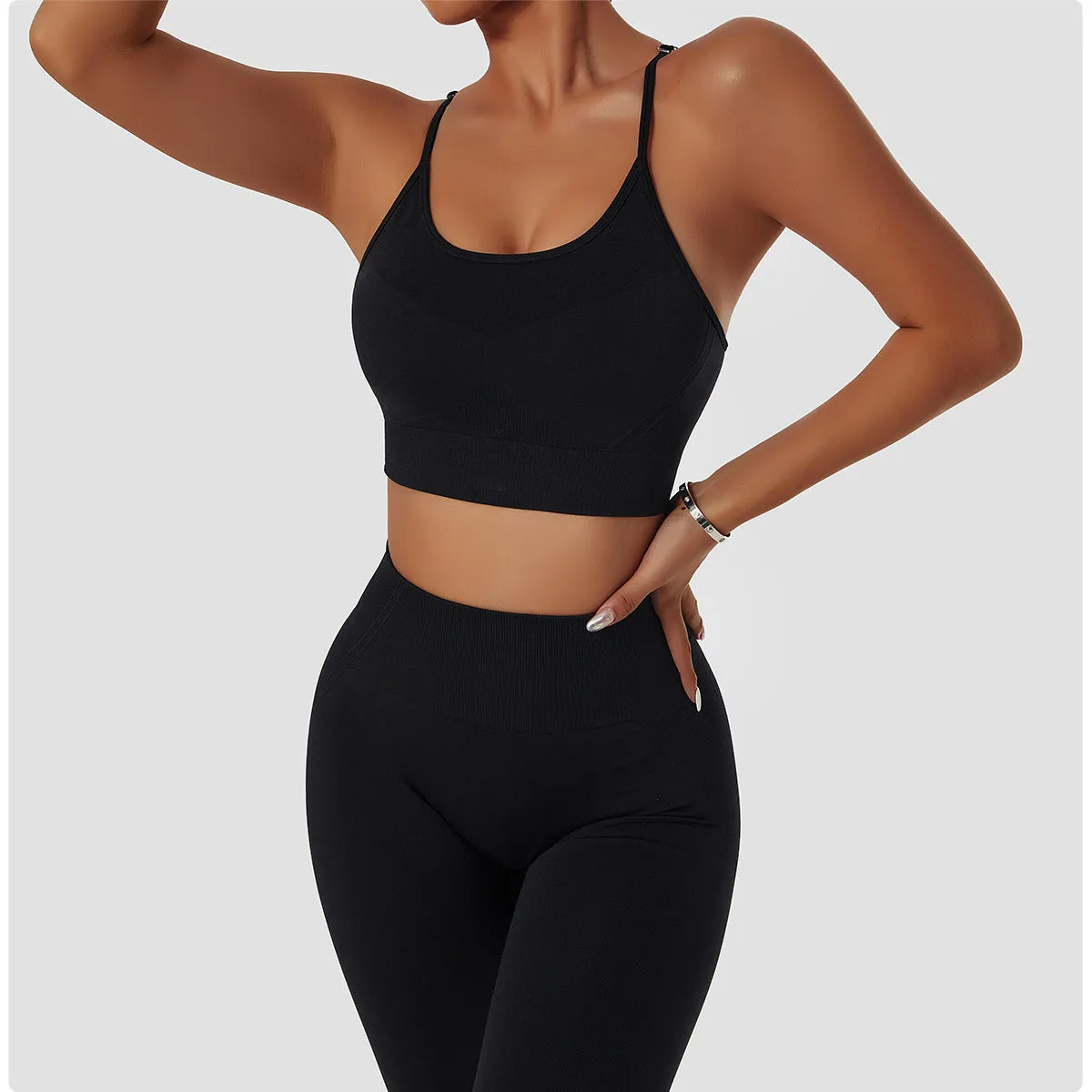 Seamless Breathable Scrunch Butt Tummy Control Leggings