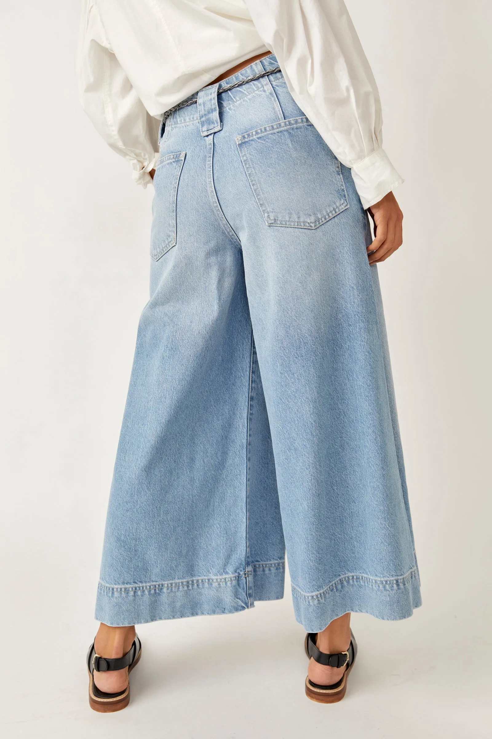 SHEER LUCK CROPPED WIDE LEG