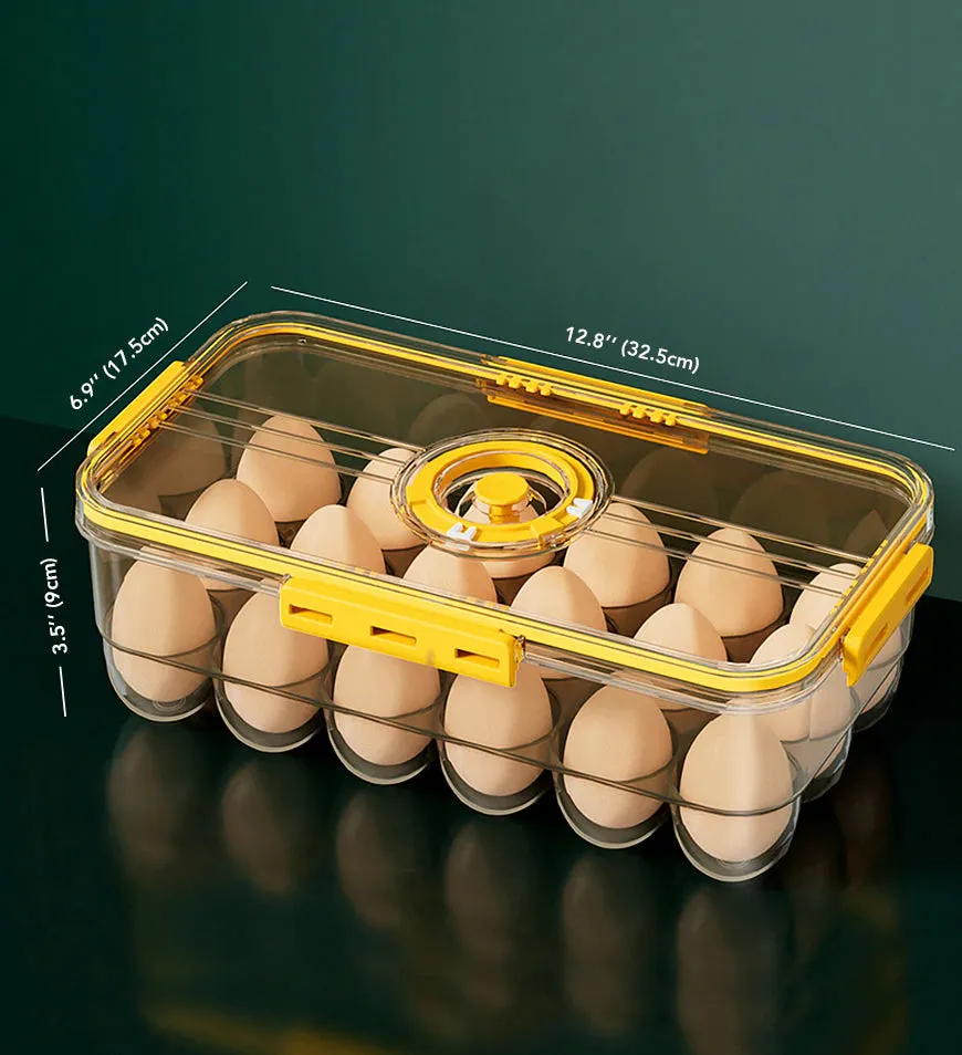 Smart Seal Timer Eggs Container